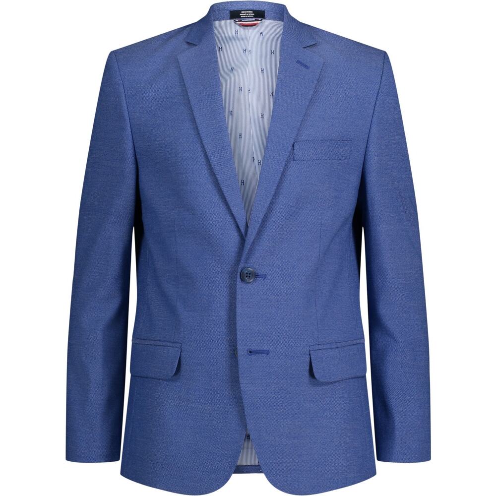 Tommy Hilfiger THFlex Mazarine‎ Blue Textured Blazer Size 12